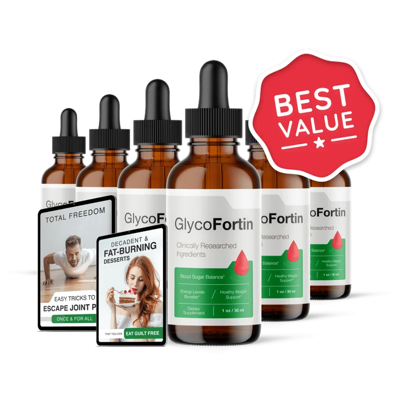 GlycoFortin Blood Sugar Relief Supplement — 6 Bottle / 180 Day Pack